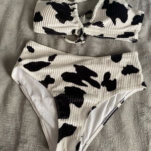 Cowprint swimsuit